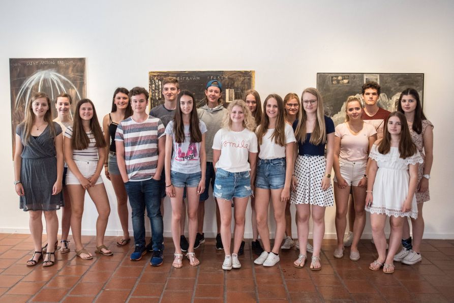 Die Klasse10d in der Städtischen Galerie Cordonhaus in Cham