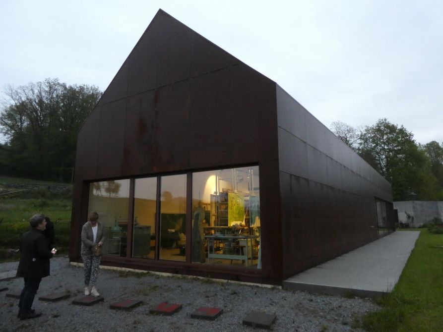Das "eiserne Haus" von Kunsterzieher und Maler Leo Schötz in Pulling