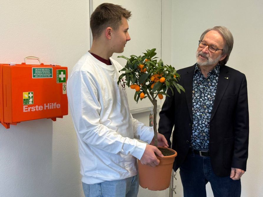 Ein kleines Dankeschön gab es auch!