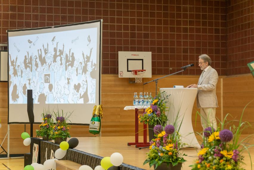 Karikatur Gratulation an die Absolventen