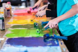 Zweiter Projekttag der Kunstklasse