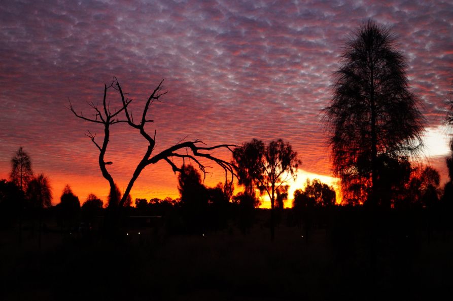 Faszinierender Sonnenuntergang im Outback