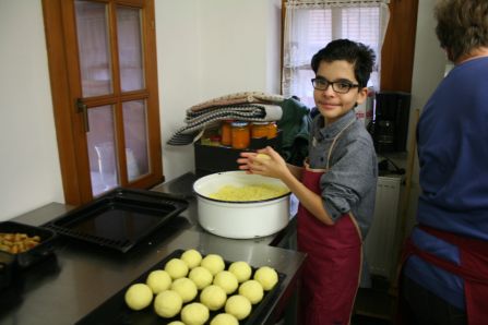 Knödel wurden geformt, ...