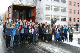 Weihnachtstrucker unterwegs