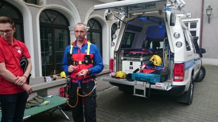 Die Bergwacht zeigte ihre Ausrüstung.