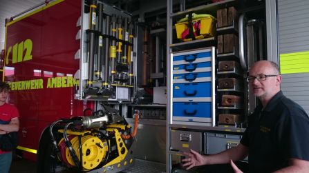 Spezialausstattung der Feuerwache Amberg