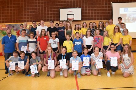 Großes ehrenamtliches Engagement zeigten diese Schüler.