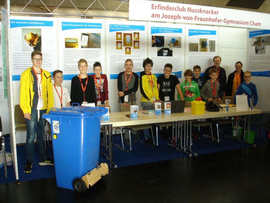 Der Messestand der Fraunhofer-Erfinder wurde auch heuer wieder vom Fraunhofer-Institut gefördert.