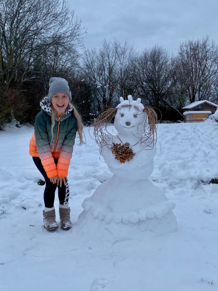 Platz 2: Schneefrau "Pauline von Pallenstein"
