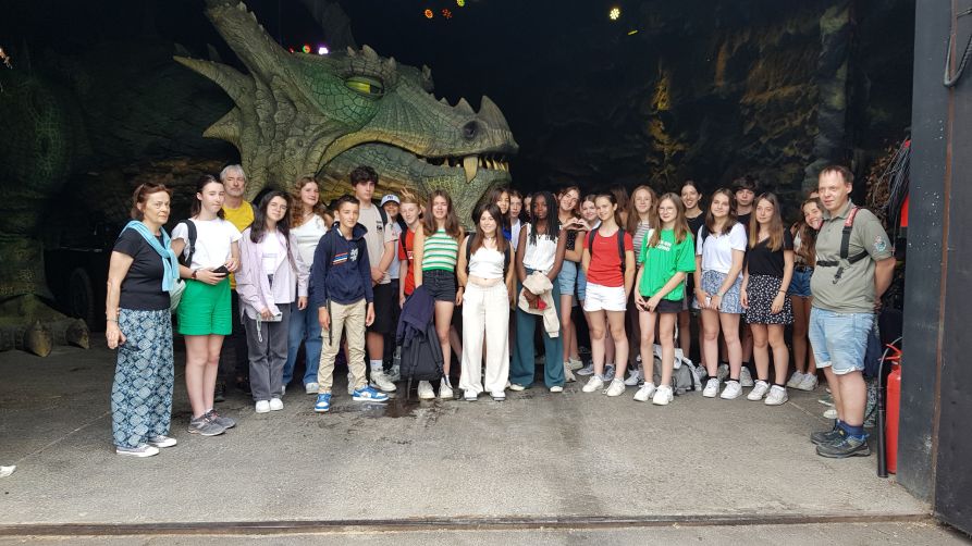 Auch ein Besuch beim Further Drachen stand auf dem Programm für die französischen Austauschschüler.