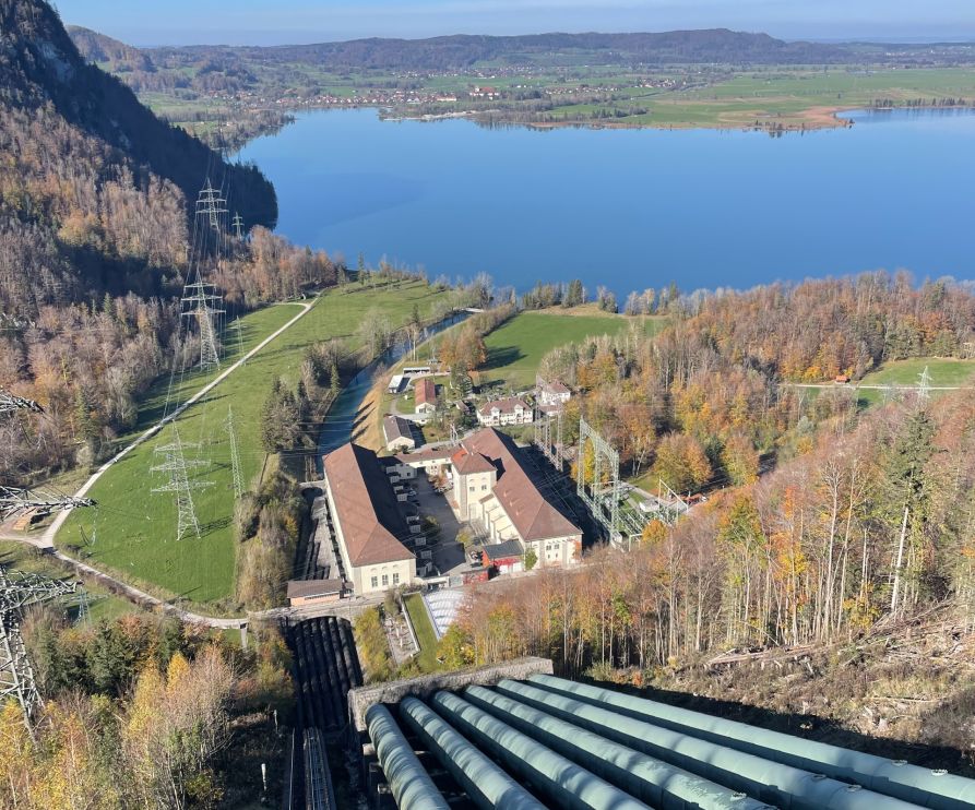 Die grandiose Aussicht vom Wasserkraftwerk aus