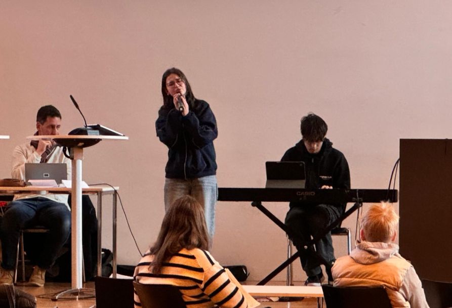 Marie Schönberger und Moritz Wutz sorgten für das musikalische Rahmenprogramm.