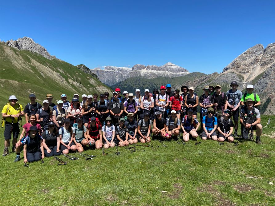 Die Klassen 10a und 10d auf der Wanderwoche in Südtirol