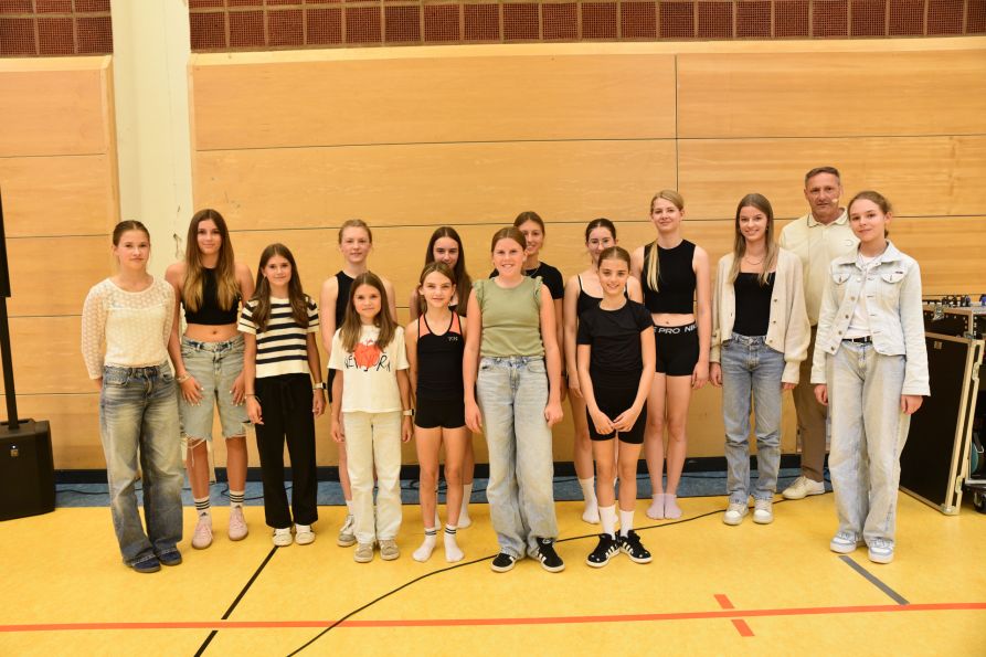Die erfolgreichen Fraunhofer-Gymnastinnen