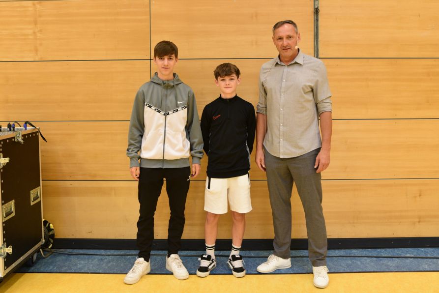 Die deutschen (Vize-) Meister des Spielmannszugs Grenzfähnlein Furth im Wald: Linus und Theo Fuchsbüchler