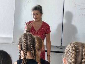 Die Conteuse Catherine Bouin am Fraunhofer