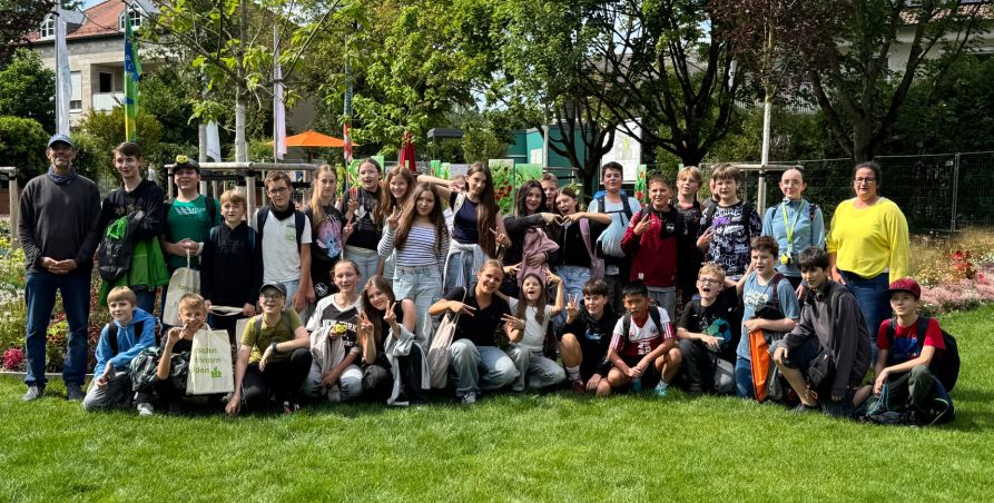 Die Ganztagsschüler der Klasse 6a und 6b auf der Landesgartenschau