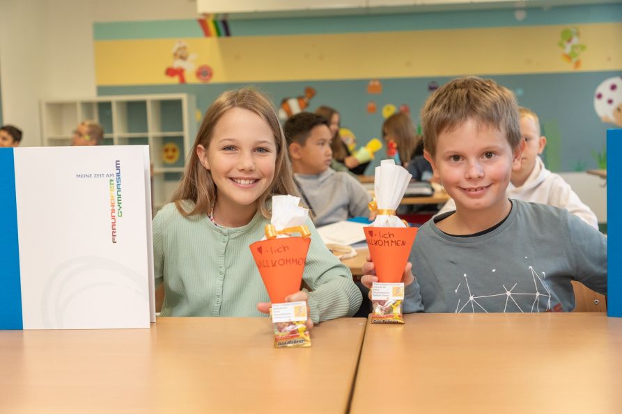 Ein toller erster Schultag für die neuen Fünftklässler am Fraunhofer-Gymnasiums