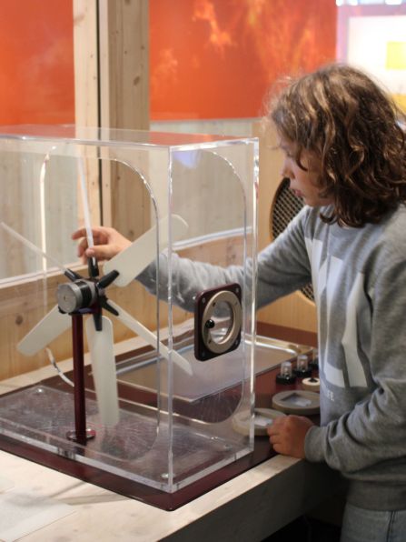 Modellversuch zu Windkraft