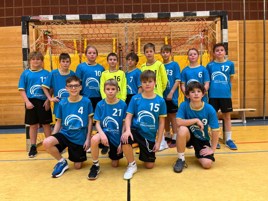 Die Handball Schulmannschaft der Jungen IV
