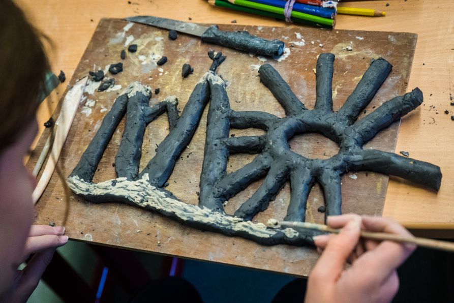 Spannende Kunstwerke entstanden beim Projekttag.