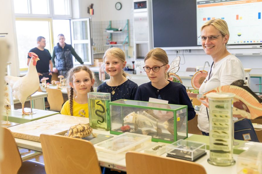In der Biologie gab es echte Exponate zu bestaunen.