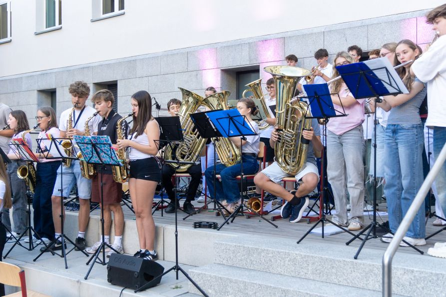 Die Musikensembles der Schule sorgten für ein stimmungsvolles Rahmenprogramm.